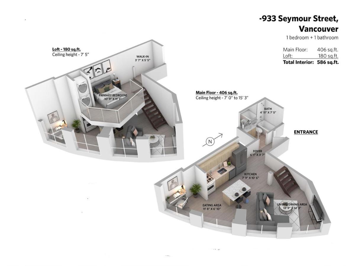 Rare Find Loft With Full Kitchen At Heart Of Downtown Apartment Vancouver Ngoại thất bức ảnh